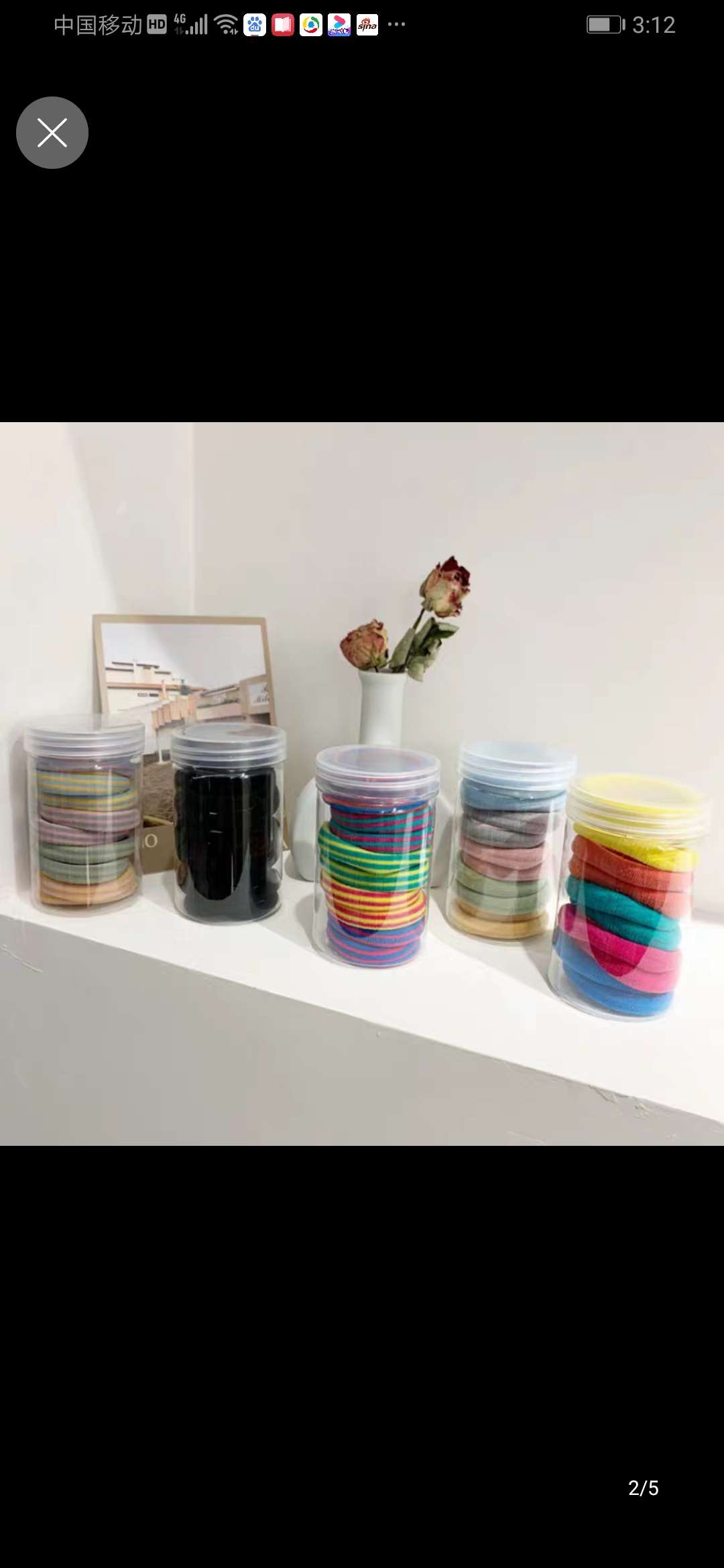 Super value of 10 hair string joker high elastic base hair ring rope simple not hurt hair rubber band Japanese and Korean hair accessories thumbnail