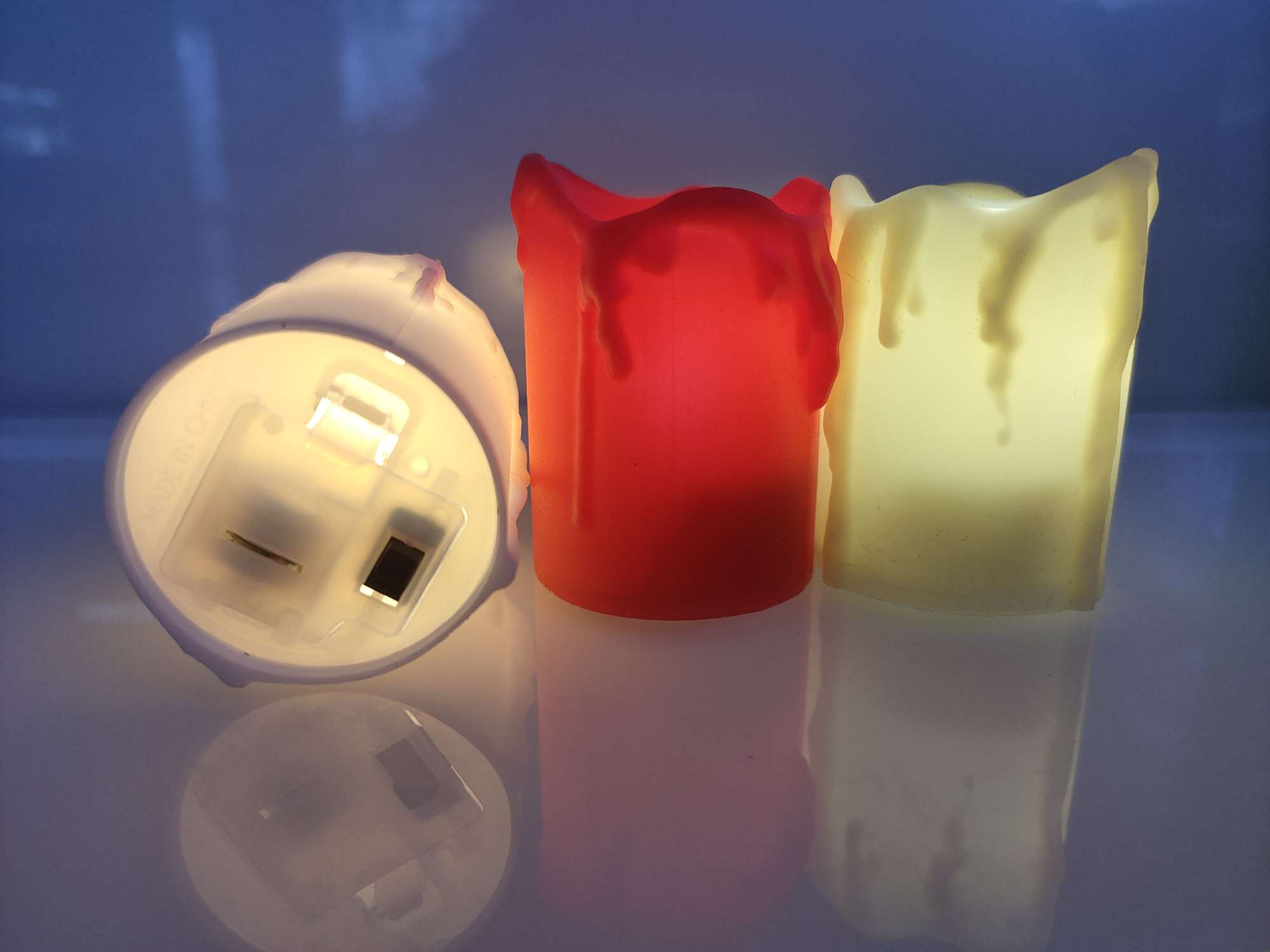 黑心蜡烛，塑料仿真泪蜡细节图