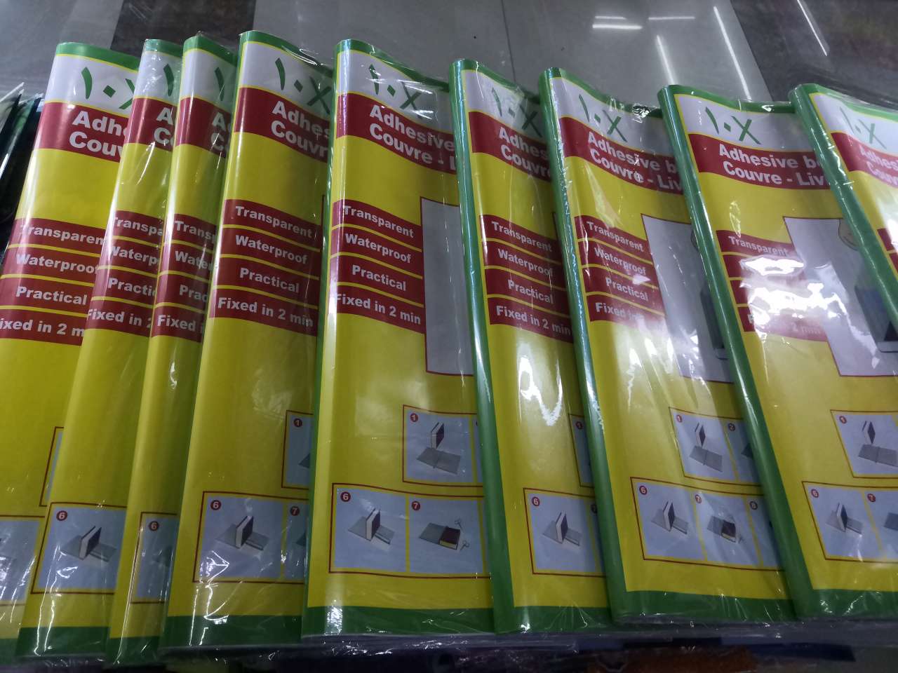 Pvc book cover pasted
