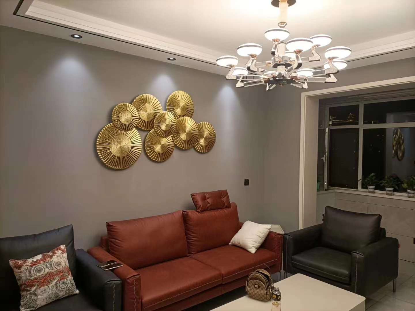 Jindian Entry Porch Pendant Wall Decoration Pendant Light Luxury Three-Dimensional Aisle Wall Decoration Creative Living Room Sofa Background Wall Decoration details Picture