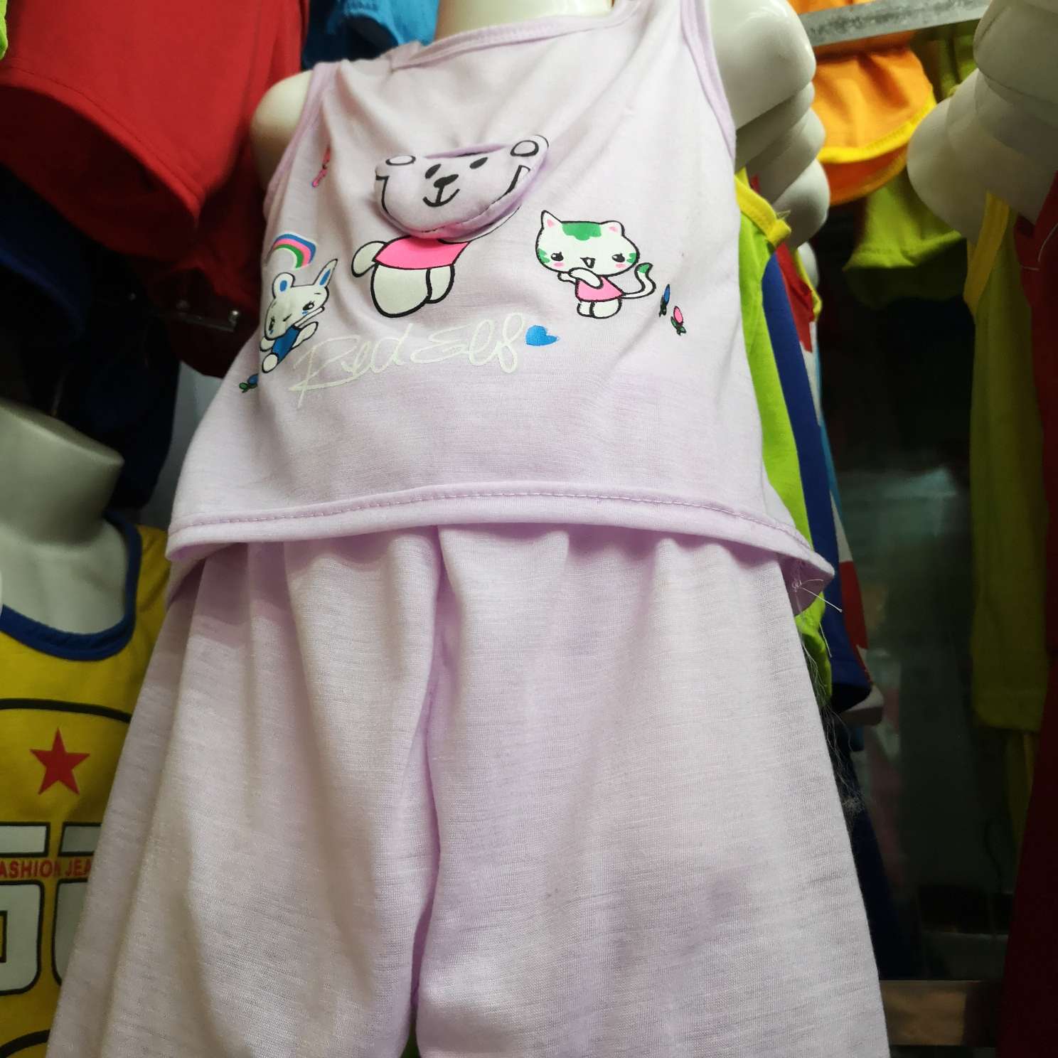 Girls vest children vest Girls Baby sleeveless vest Summer wear thin T-shirt blouse cotton 1-5