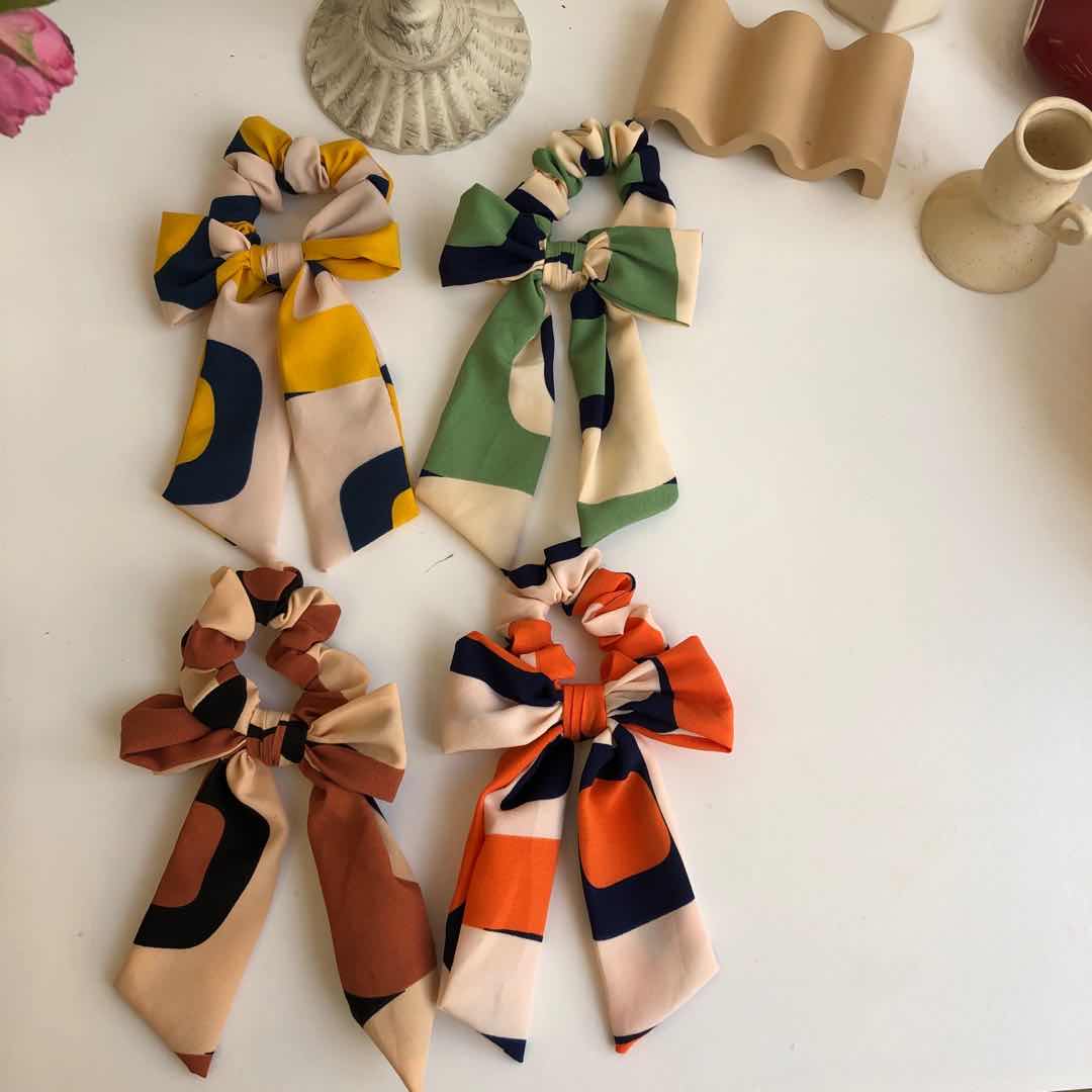 Head gauze hair circle love French hair circle female Korean web celebrity hair ribbon ribbon thumbnail