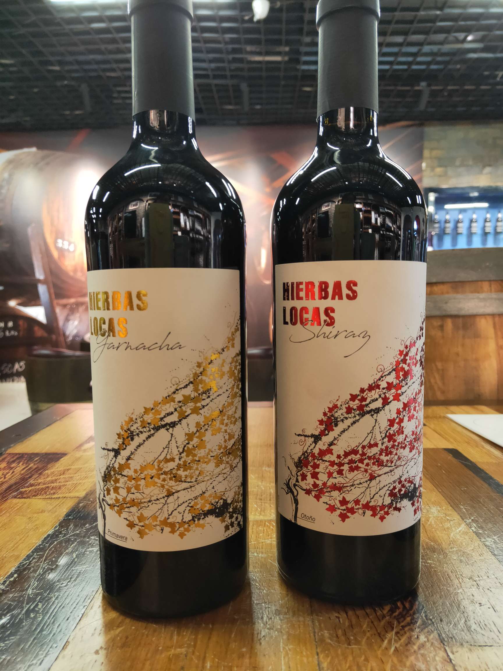 Spanish imported wine, Flower Syrah, Flower Grenache Dry Red