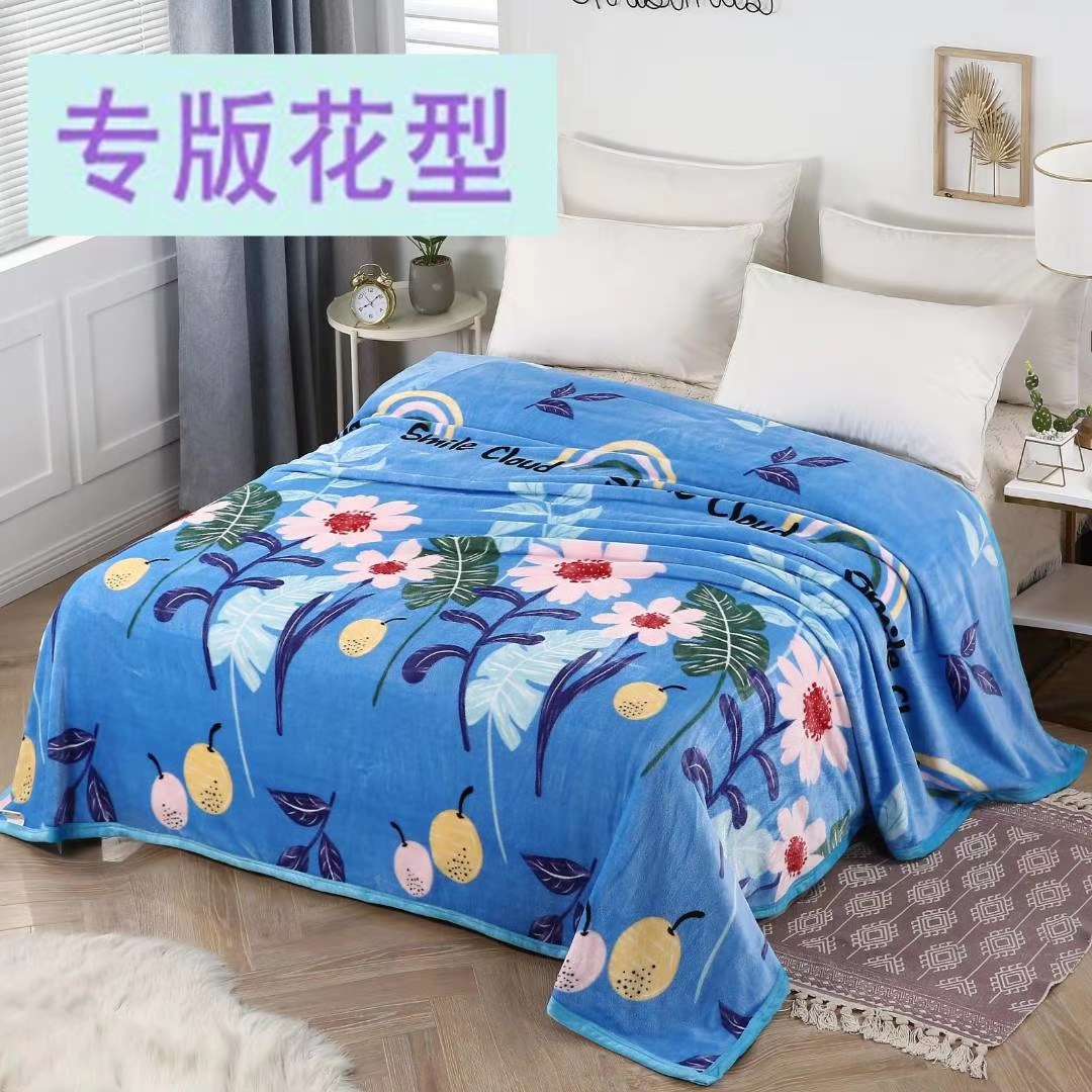 厂家直销毯子毛毯新款批发零售毯子超厚单层毛毯