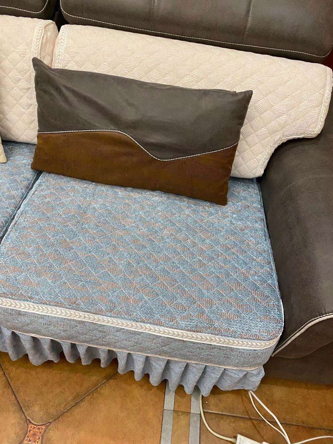 彩虹桥兰色沙发垫沙发布艺沙发垫配套雪尼尔意大利绒荷兰绒私人订制全包半包详情图10