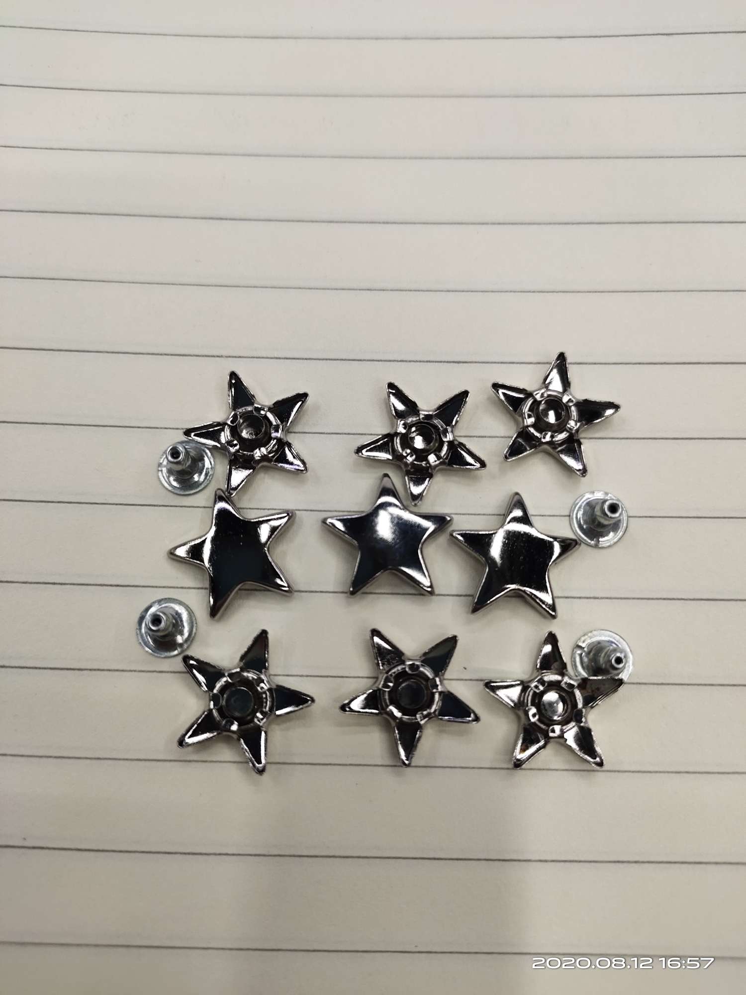 The cap nail is a 13mm five-pointed star