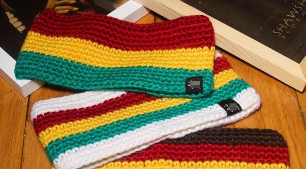Nepal handmade thread woven Jamaican reggae headband Fashion headband Dreadlocks Reggae decorated rainbow headband