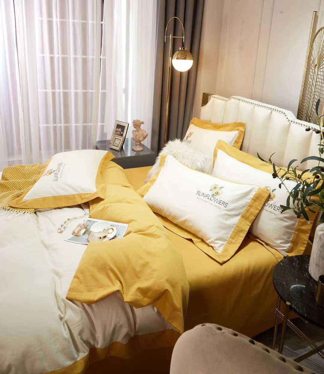 Mina Garden Four-Piece Set - Yellow Jade Four-Piece Set Factory Direct Sales 2021 New Bestseller Application Scenario