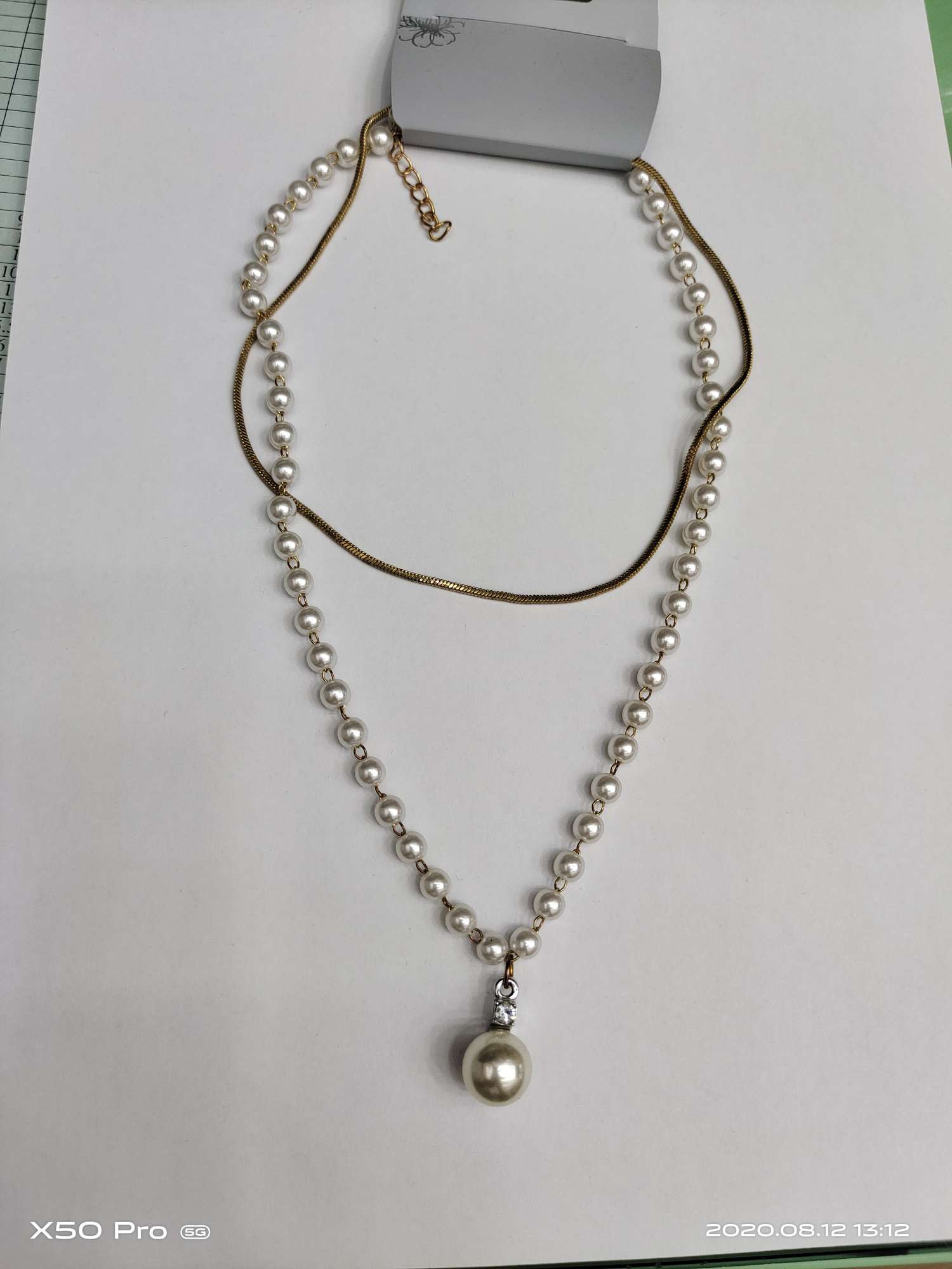 Pearl pendant necklace 1 thumbnail