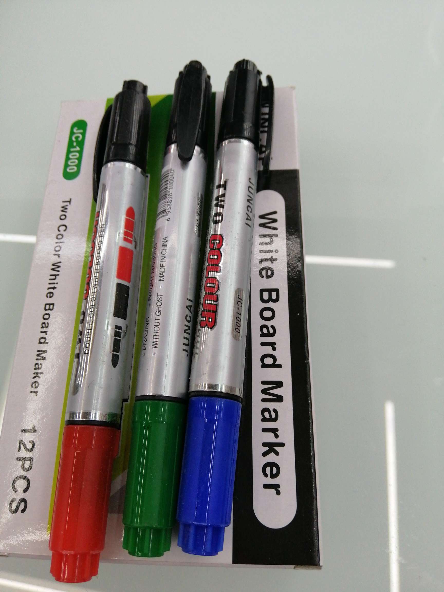 Hanjia Stationery Office Culture Student Writing Tools Whiteboard Pen jC 1000 Double-headed Whiteboard Pen 12-piece package Specification drawing