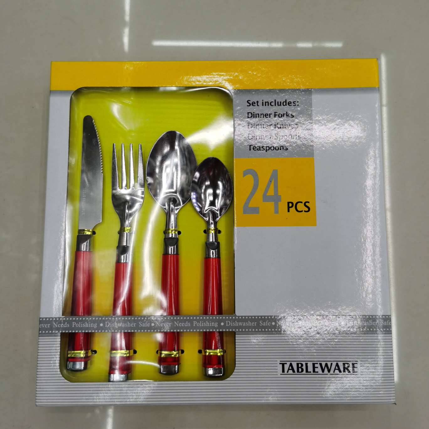 A194 square handle gift box 24pc orange Green Blue Red details Picture