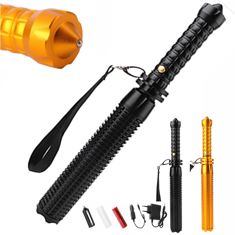 Wholesale of best-selling mace T6 dark retractable high-intensity flashlight outdoor lighting self-defense flashlight gifts undefined