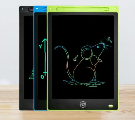 10 "LCD writing board Children LCD small drawing board environmental protection eye protection LCD LCD screen 10" straight edge lock screen color handwriting