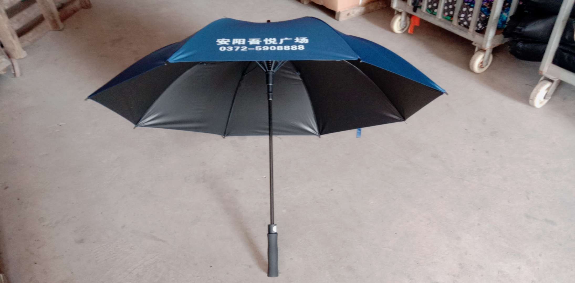 70 cm 8-piece all-fiber vinyl advertising umbrella