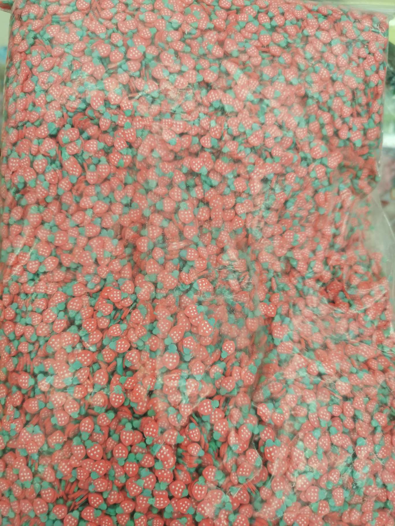 美甲软陶片   草莓