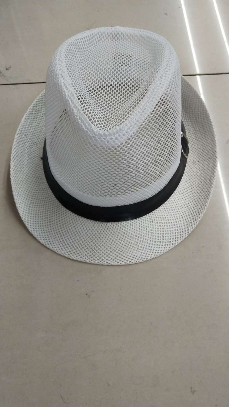 网布礼帽白色