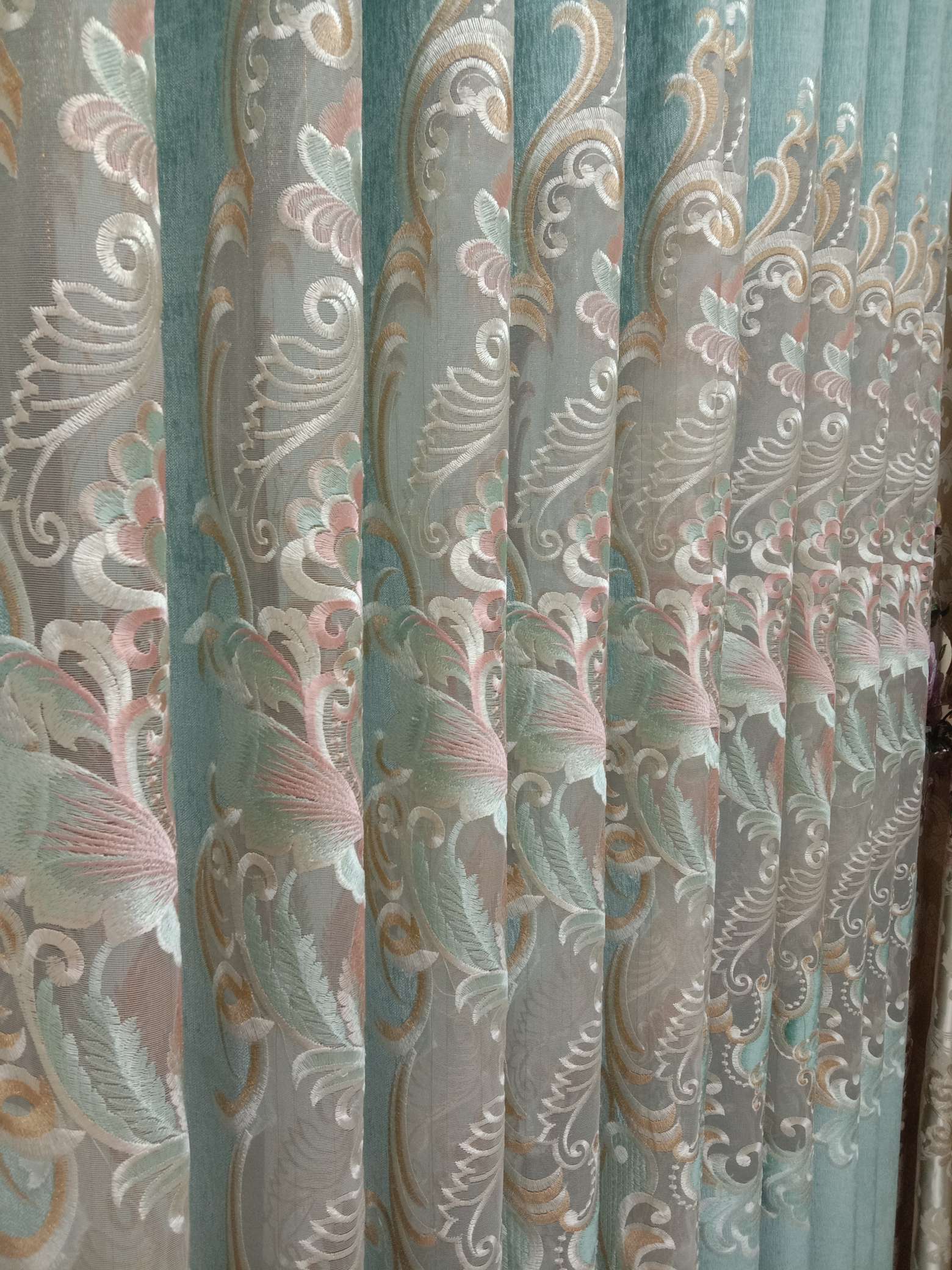 New style factory direct sales available for retail and wholesale. Kaxenier embroidered and hollowed-out fashionable living room and bedroom curtains undefined