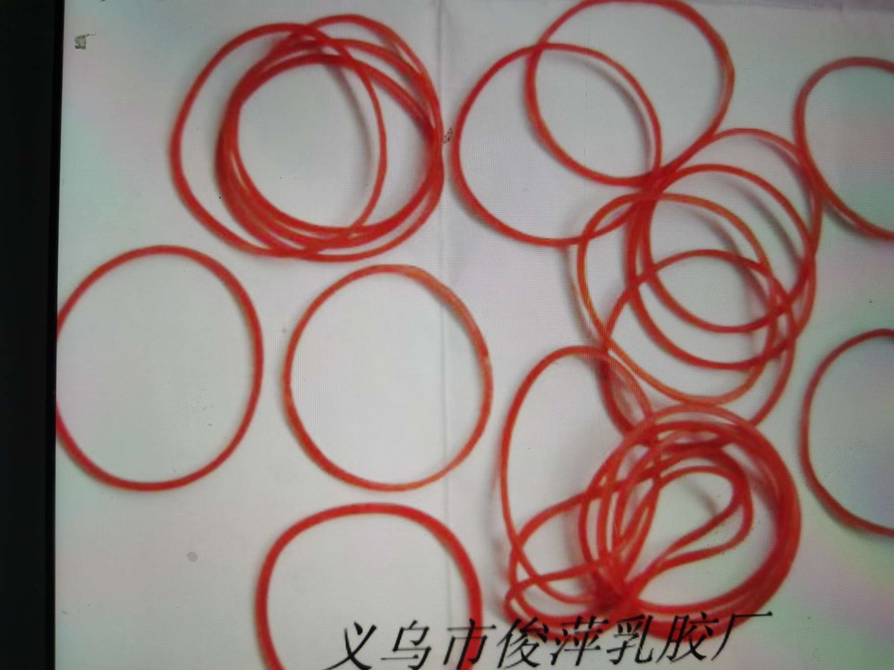 橡皮筋  橡胶圈 耐高温 透明红皮筋 50透明红产品图