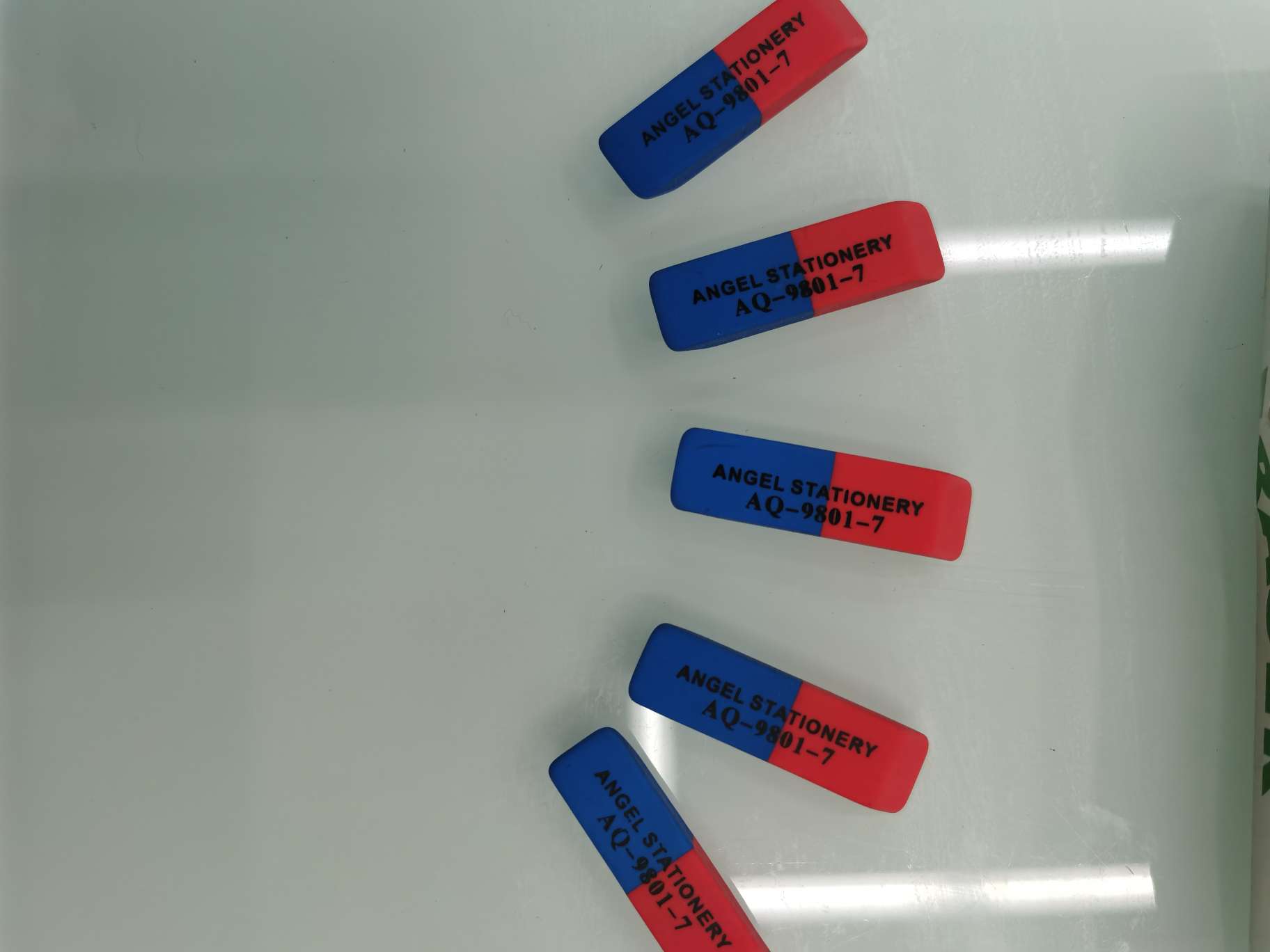 9905 sanded eraser, red and blue eraser details Picture