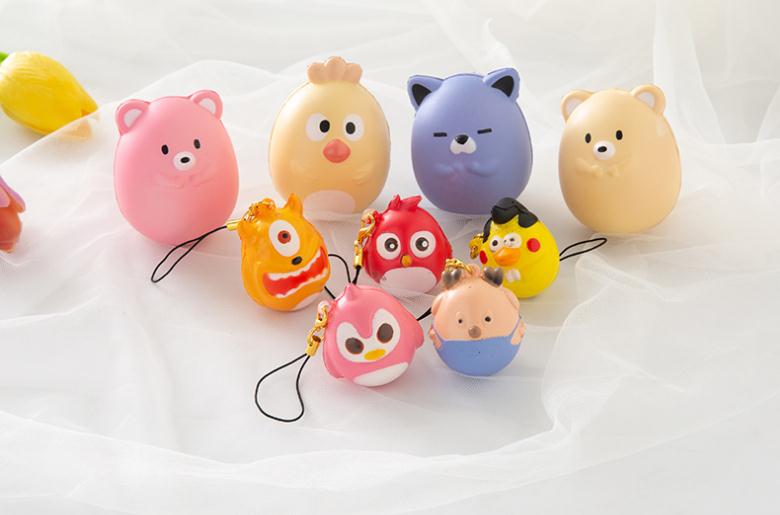 squishy不倒翁慢回弹跨境新款卡通包包摆件