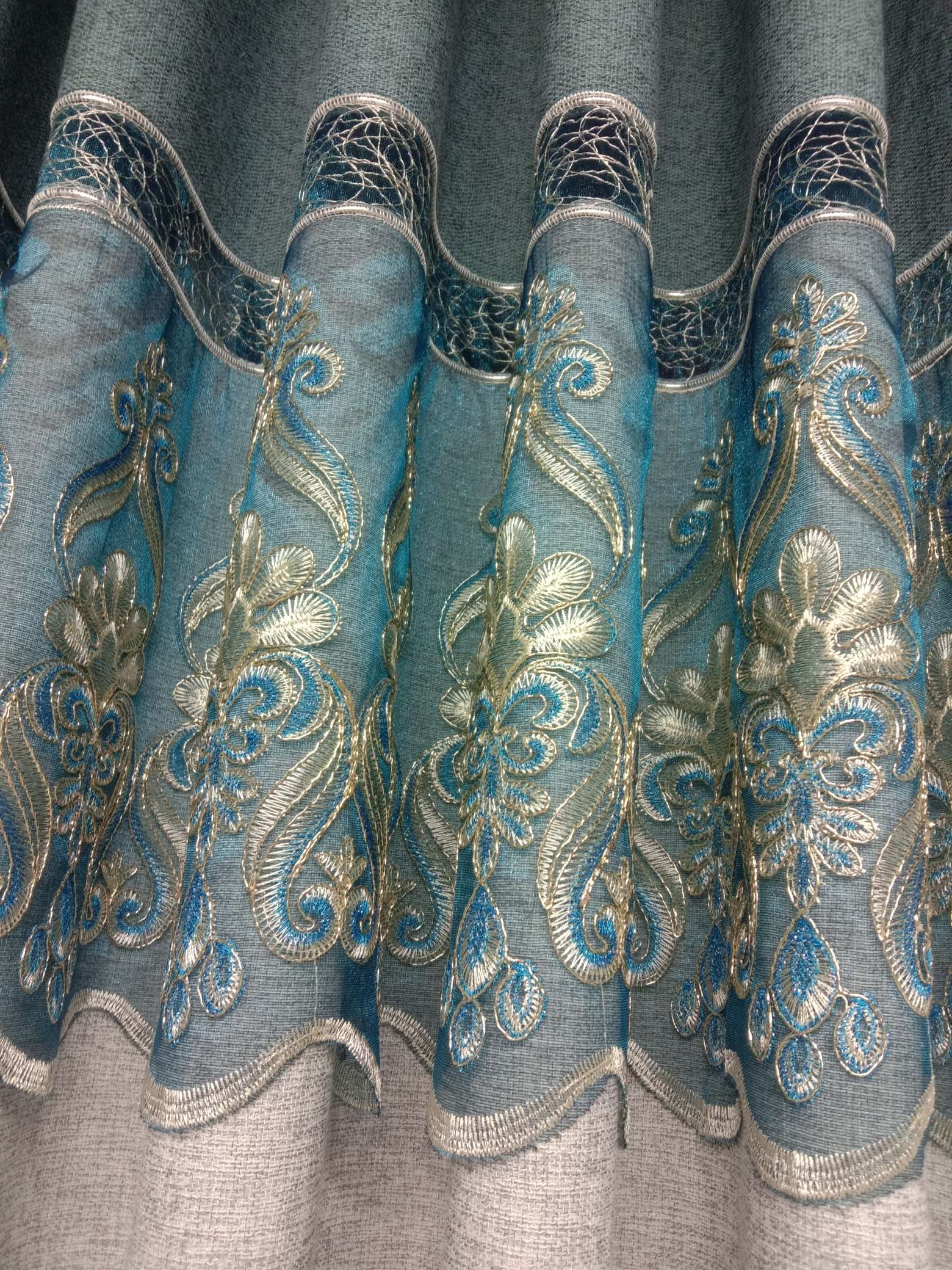 New style factory direct sales available for retail and wholesale. Fashionable curtains for living rooms and bedrooms made of cotton and linen, with embroidery and hollowed-out patterns undefined