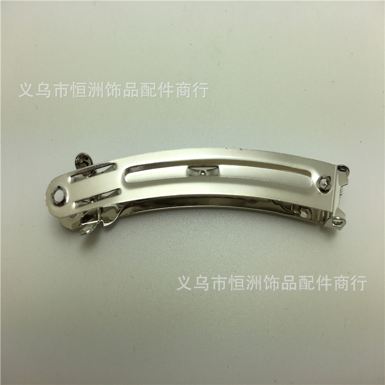Factory Direct Sales Guangzhou 8/10 Cm Banana Clip Three Pieces Of Metal Hair Clip Hair Accessories Spring Clip Ponytail Buckle Item Picture
