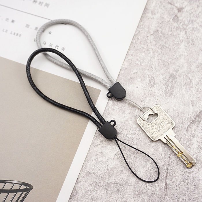 Leather rope necklace, rope pendant, hanging rope, unisex mobile phone hanging rope, key USB flash drive wax rope, finger hanging rope details Picture