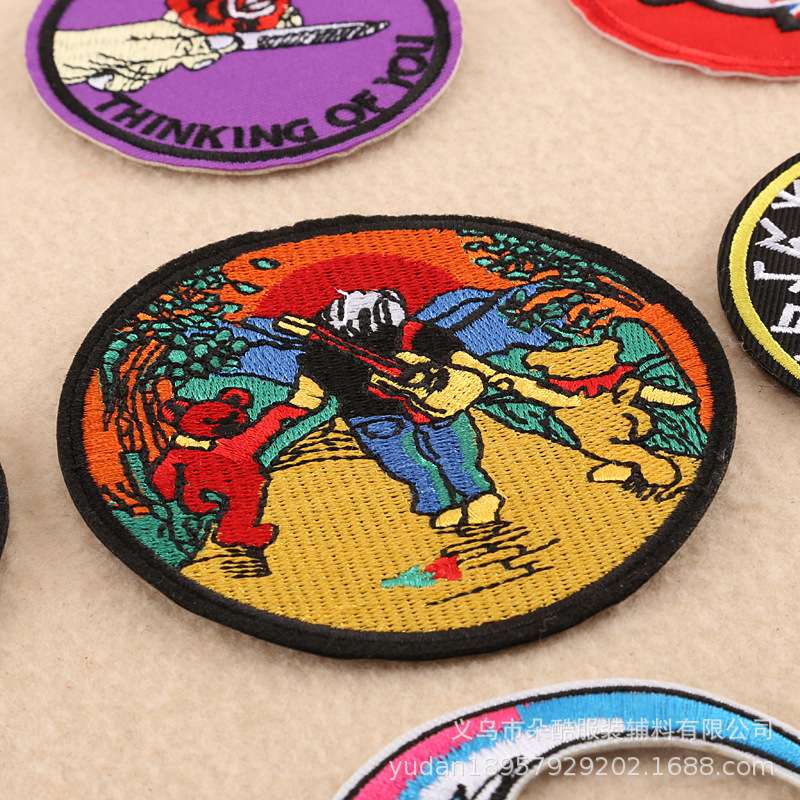 刺绣布标产品图