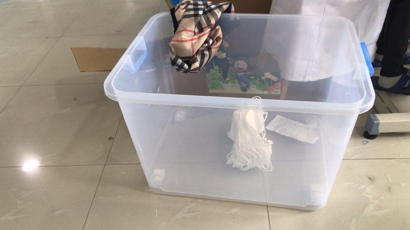 透明整理箱，彩色整理箱有大号小号，简约透明收纳箱详情图6