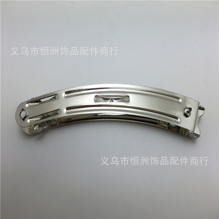 Factory Direct Sales Guangzhou 8/10 Cm Banana Clip Three Pieces Of Metal Hair Clip Hair Accessories Spring Clip Ponytail Buckle