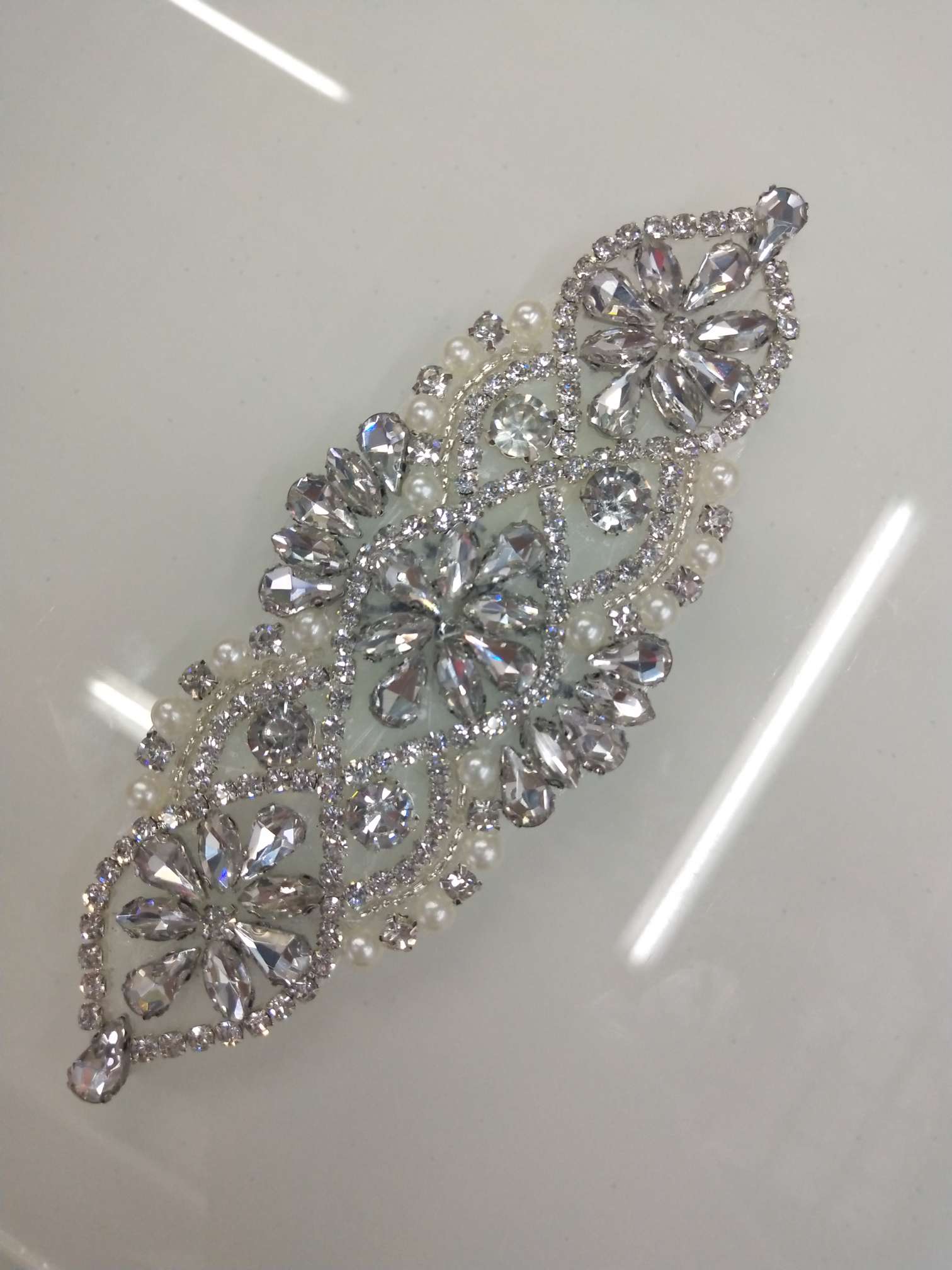 手工订珠管米珠+珍珠+各种爪钻产品图