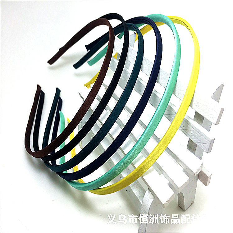 Manufacturers Direct Sales 5Mm Metal Cover Cloth Hair Hobble Popular Hair Hoop Buckle Accessories Diy Wholesale Material Custom Specification drawing