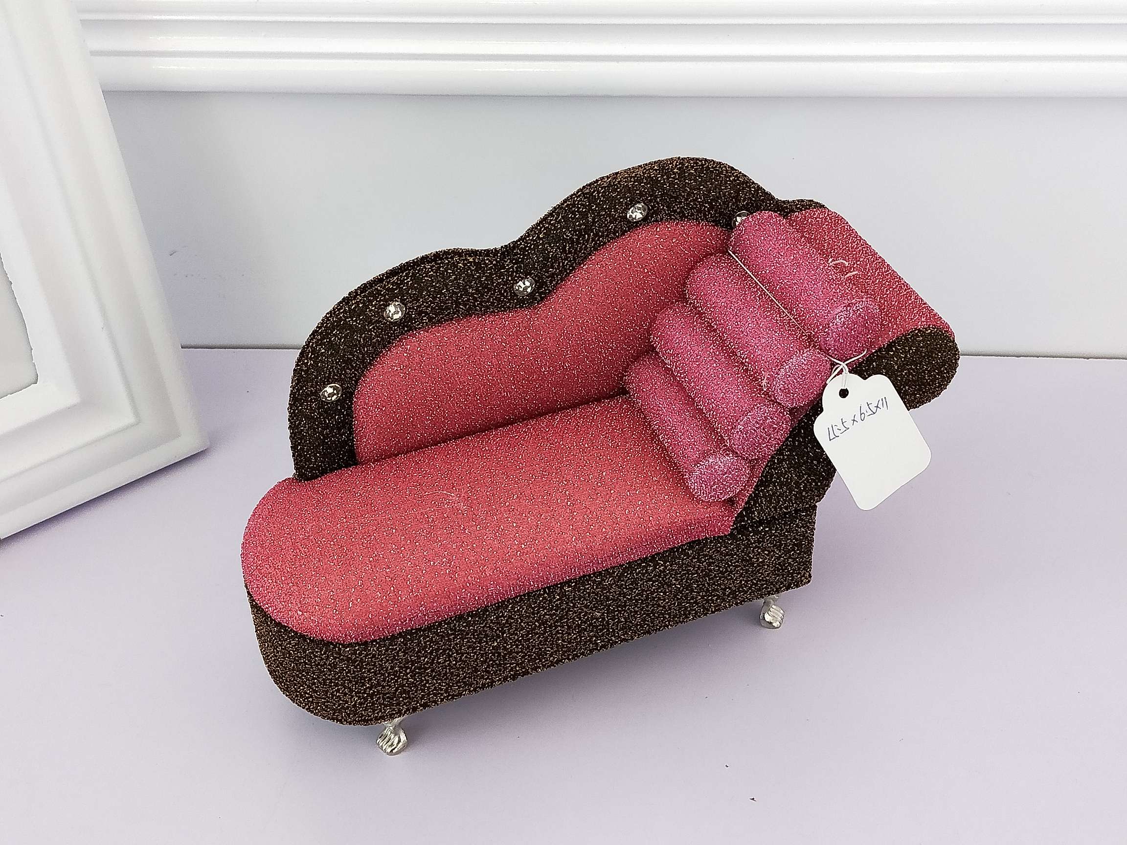 Jinqi Sofa Jewelry Box Dolls, figurines, Soldiers, Accessories, Rings, Earrings, necklaces, Storage Box X20-391/392 details Picture