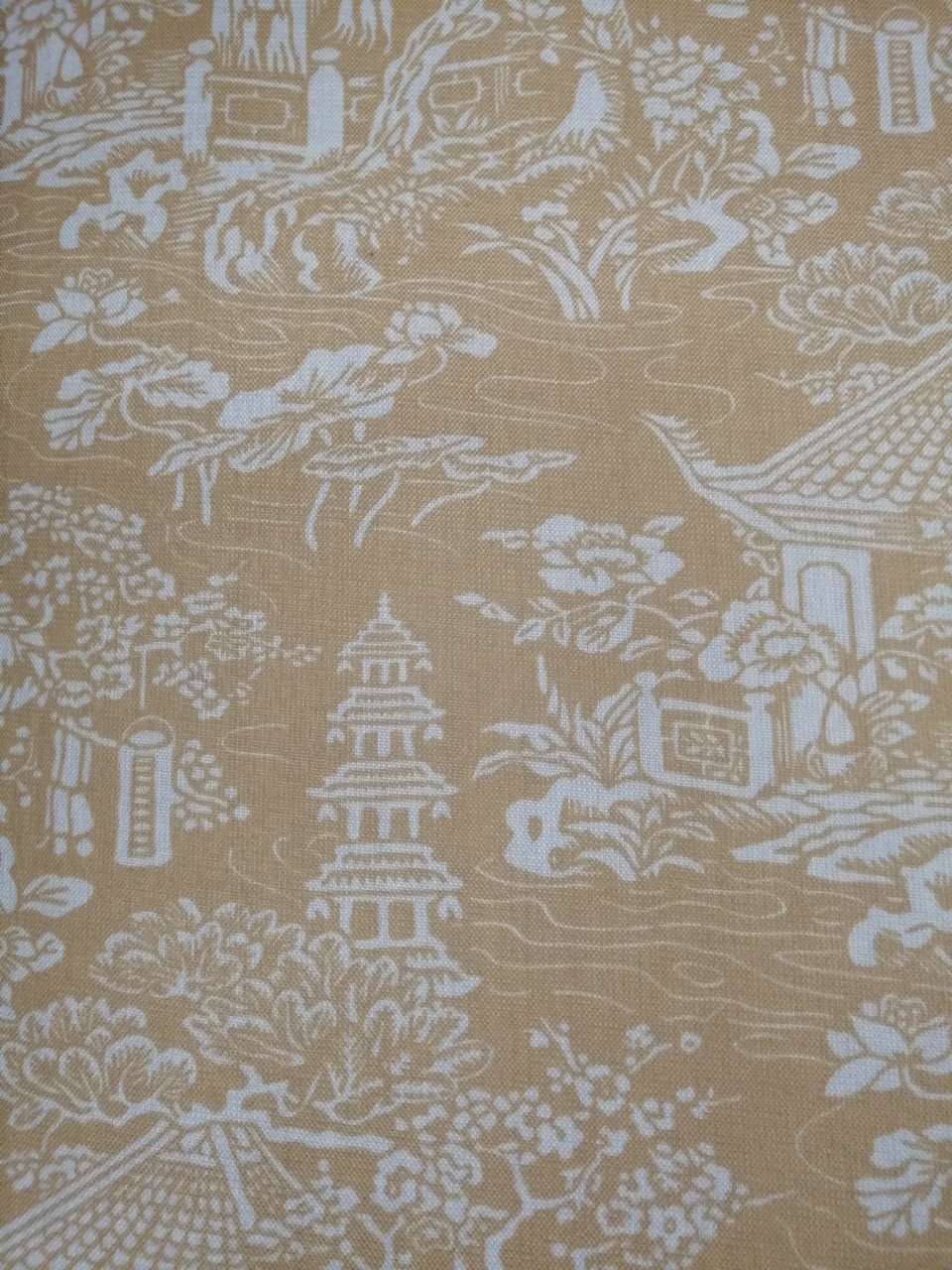 新中式/墙纸白底实物图