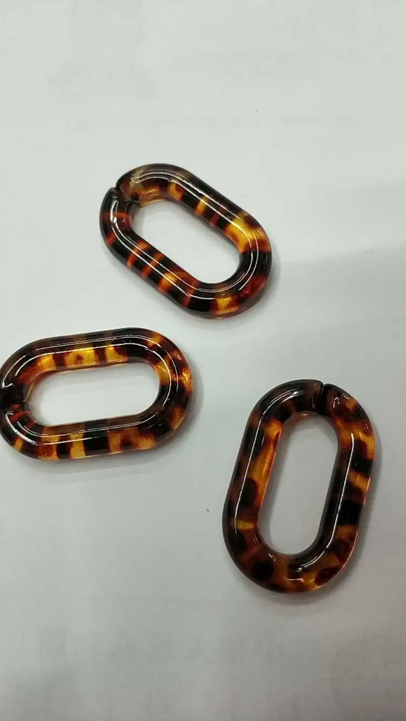 Manufacturers Direct Sales Resin To Make Diy Handmade Leopard Print Circular Decorative Buckle