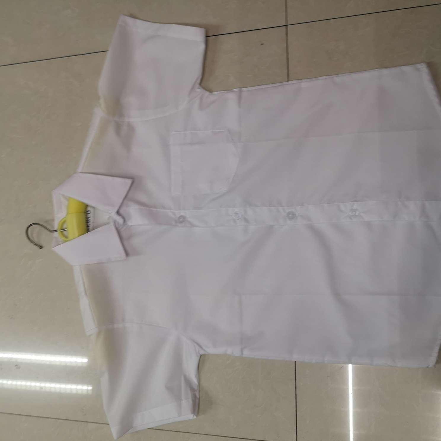 Terylene white shirt for boys long-sleeved pure cotton white shirt for girls Cuhk student school uniform for kids costume trend thumbnail