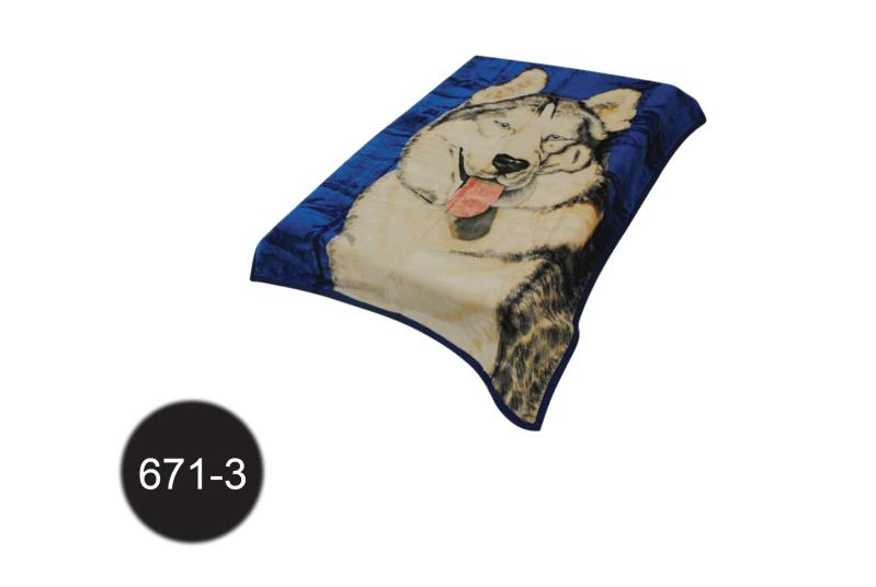 床上用品外贸产品动物花色拉舍尔毛毯详情图9