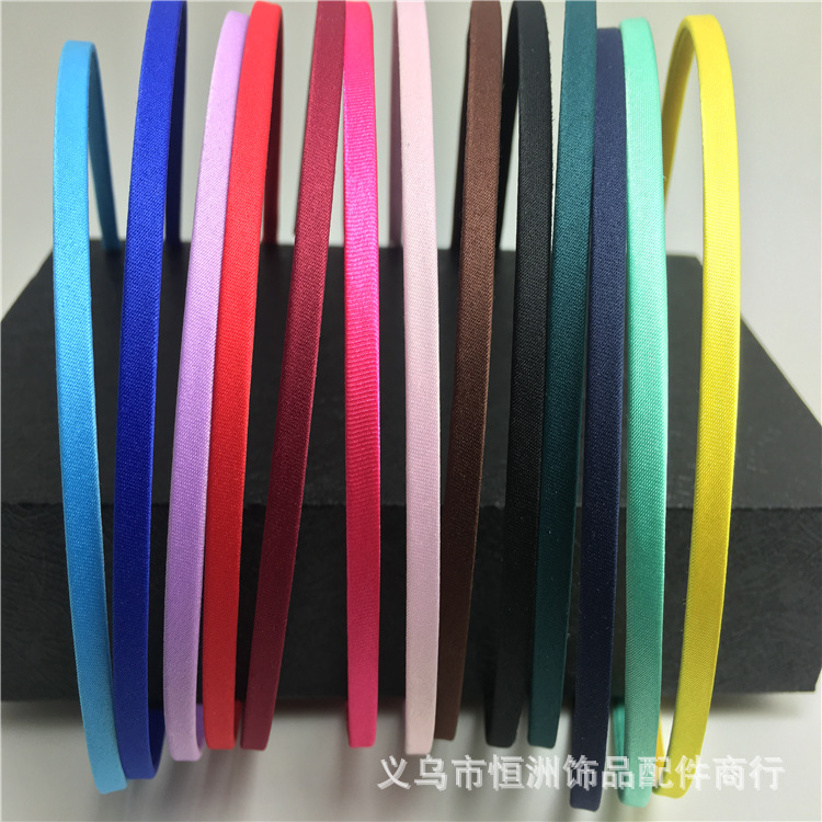 Manufacturers Direct Sales 5Mm Metal Cover Cloth Hair Hobble Popular Hair Hoop Buckle Accessories Diy Wholesale Material Custom Item Picture