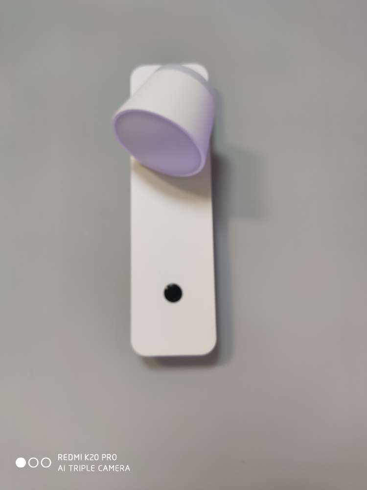 Long white wall lamp