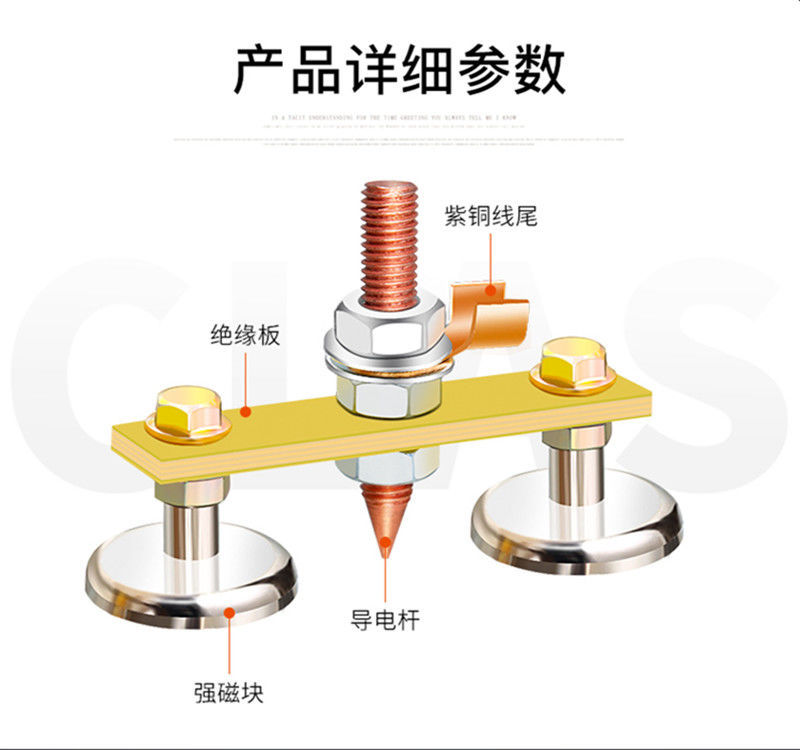 Special Strong Magnetic Sheet Metal Repair Mechanical And Electrical Welding Machine Ground Welding Wire Ground Beating Wire Application Scenario