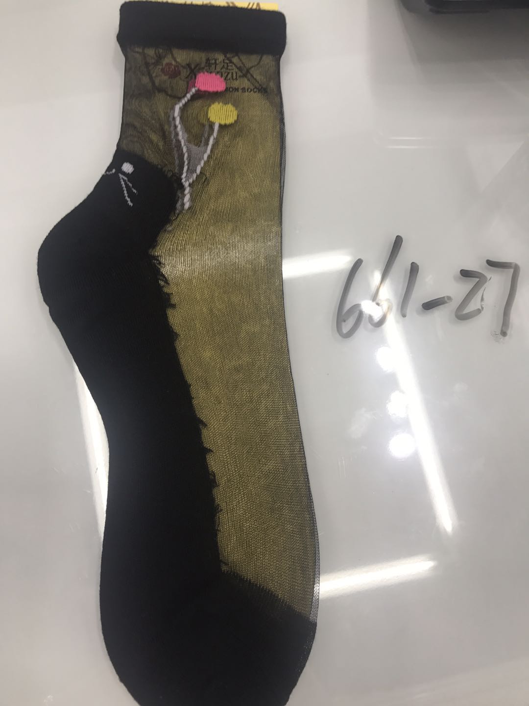 Women's stockings, short socks, lace socks, internet-famous best-selling socks, short socks, crystal glass stockings, mid-calf socks, boot socks Specification image