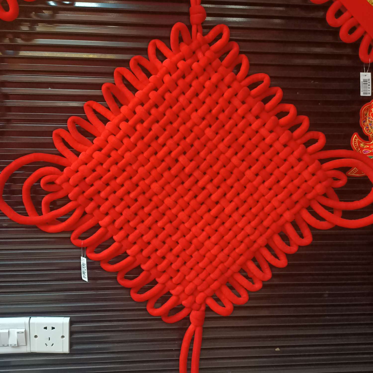 Direct sales from the manufacturer of hand-woven ZC Chinese knot pendants for living room black background wall decoration Specification image