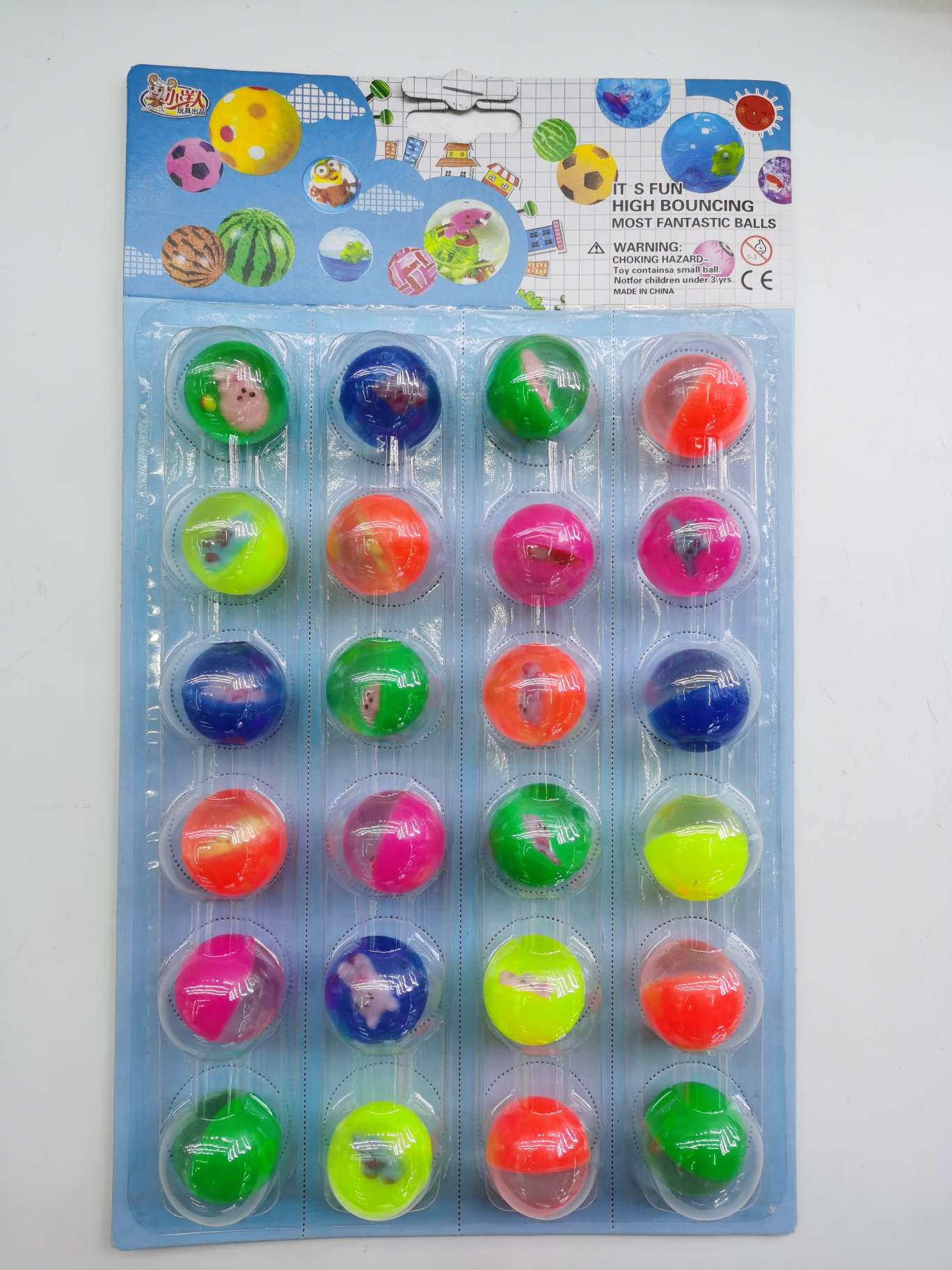 32mm rubber bounce ball school hanging board toy ball retail for one yuan bounce ball suction bounce ball thumbnail