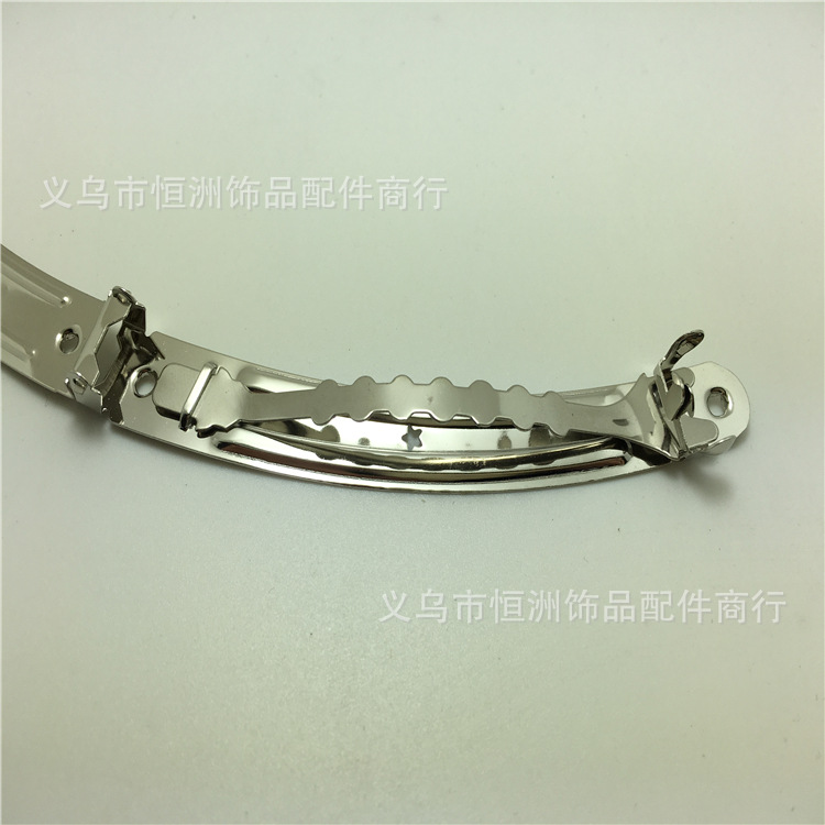 Factory Direct Sales Guangzhou 8/10 Cm Banana Clip Three Pieces Of Metal Hair Clip Hair Accessories Spring Clip Ponytail Buckle details Picture