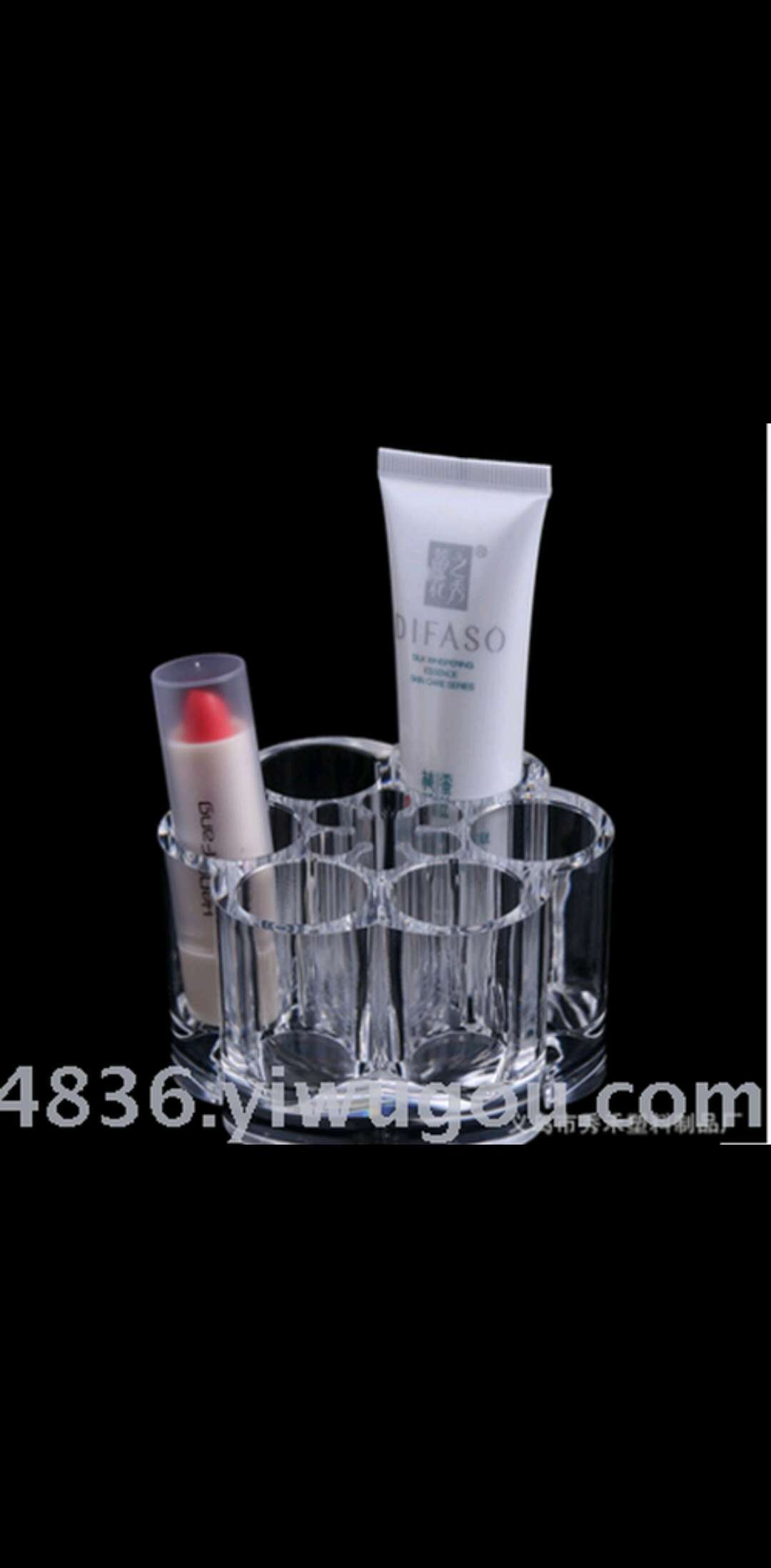 Acrylic nail polish transparent eyebrow pencil display stand cosmetics plastic storage box desktop lipstick stand thumbnail