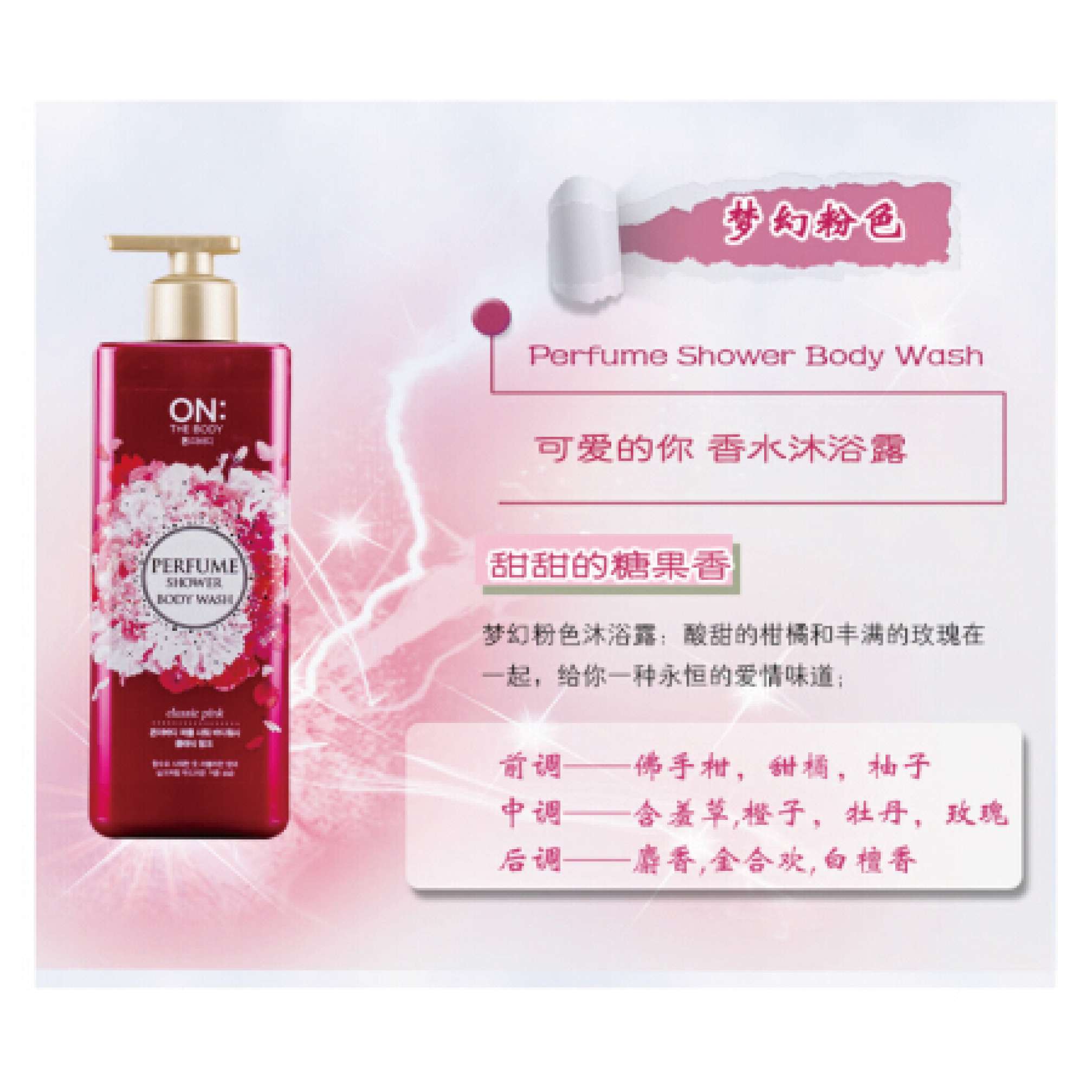 Korean Anbo Di Guardian Love Perfume Beauty Body Wash Application Scenario