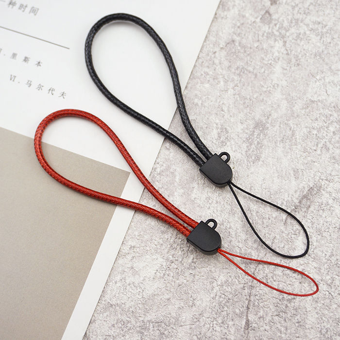 Leather rope necklace, rope pendant, hanging rope, unisex mobile phone hanging rope, key USB flash drive wax rope, finger hanging rope Specification image