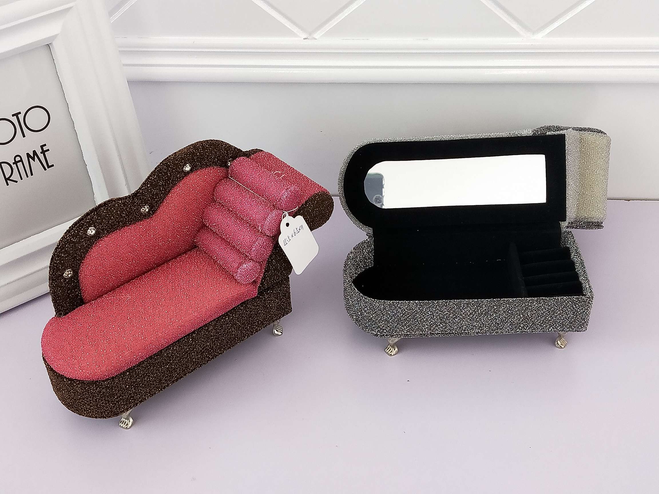 Jinqi Sofa Jewelry Box Dolls, figurines, Soldiers, Accessories, Rings, Earrings, necklaces, Storage Box X20-391/392