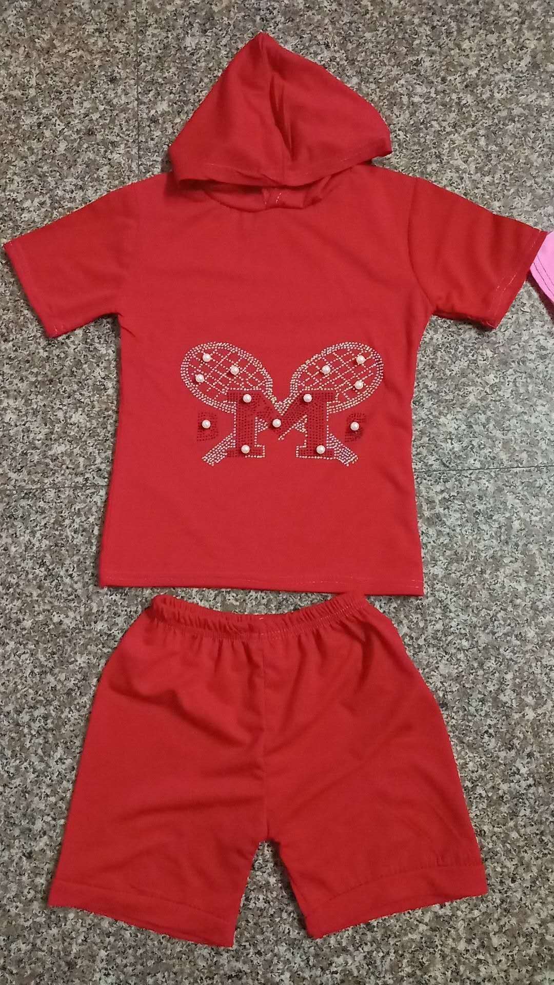 Summer 2020 New red children's leisure suit modern children's two-piece suit thumbnail