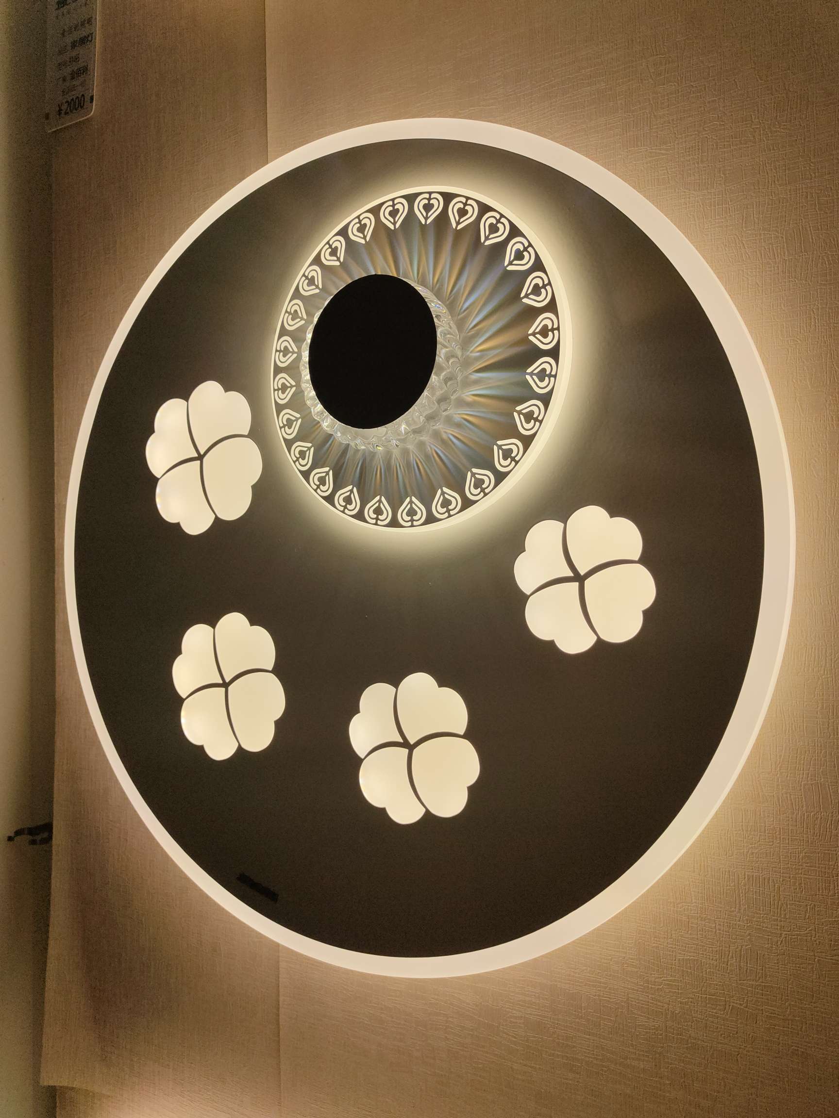 Modern, simple, elegant and light luxury LED ceiling lamp for the bedroom, creative round, warm and romantic room lighting fixtures Application Scenario